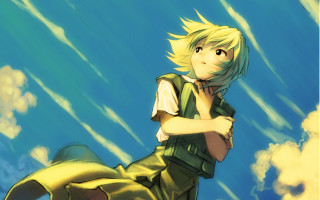 Boy green vest yellow shirt - a boy free wallpaper