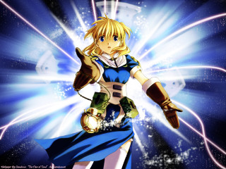 Woman blue dress lightsaber starry - a light saber free wallpaper