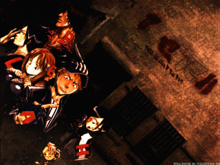 Anime characters street corner kikukawa - a street corner free wallpaper