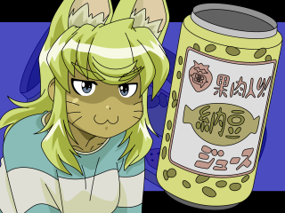 Cartoon girl jar cat ears - furry free wallpaper