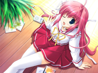 Pink hair glasses girl floor - pink hair and glasses free wallpaper