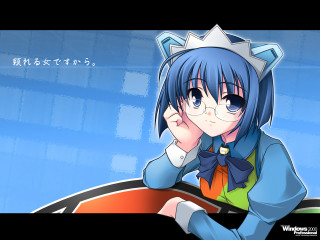 Anime girl blue hair motorcycle - her chin free wallpaper