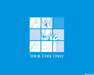 Blue window woman eyes only - an album cover free wallpaper for desktop