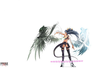 Woman long hair sword bird 2 - a pole free wallpaper