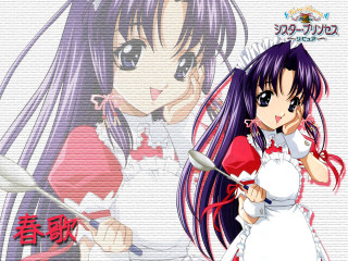 Girl long hair knife portrait - long hair holding free wallpaper