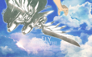 Sky sword poster clouds angel - sots art free wallpaper