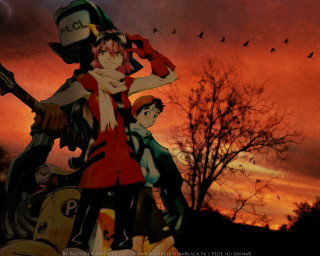 Autumn sunset portrait children tree - toyism free wallpaper for desktop