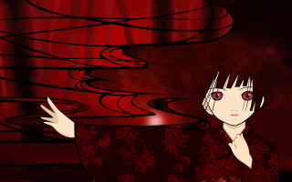 Woman kimono red eyes red - red eye free wallpaper