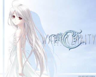 Girl white dress long hair - a white tail free wallpaper