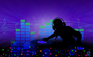 Dj headphones purple background music - headphone free wallpaper