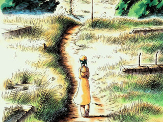 Person walking lake boat magical - the side of the path free wallpaper
