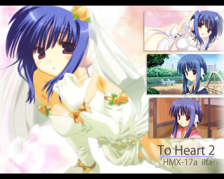Bluehair bridalveil weddingdress purpleeyes roses - official art free wallpaper for desktop