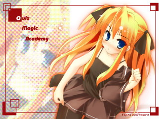 Girl orange hair blue eyes - a red frame free wallpaper
