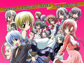 Anime group pink background yellow - a yellow border free wallpaper