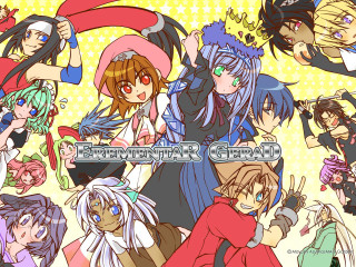 Anime characters hats dresses multicolor - different expression and hair free wallpaper