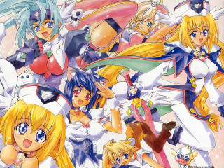 Anime girls blonde sailor tails - long blonde hair free wallpaper