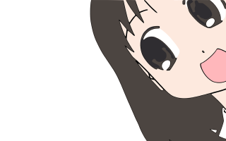 Cartoon girl pink nose black - a pink nose free wallpaper