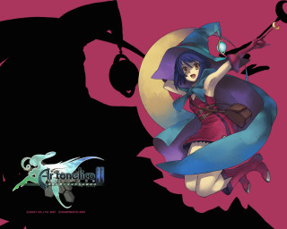 Red dress witch sword fullmoon - a black cat free wallpaper
