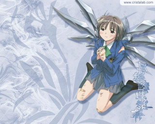 Chizuko yoshida anime wings scissor - a knife free wallpaper