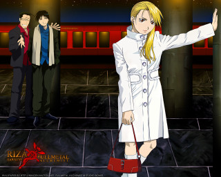 Woman white coat red boots - a red umbrella free wallpaper