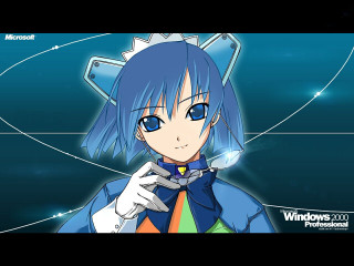 Blue hair cat ears anime - a blue jacket free wallpaper