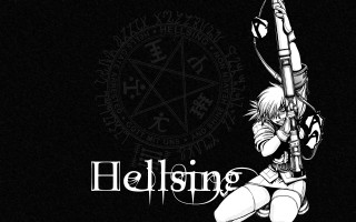 Girl gun pen hellsing poster - promotional free wallpaper