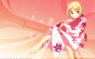 Pink dress sitting anime kimono - a pink dress free wallpaper