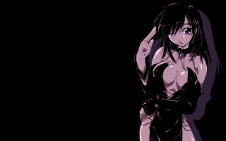 Gothic anime woman blackdress knife - a knife free wallpaper