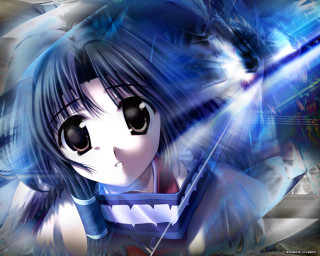 Anime girl sword cat blurry - a sword free wallpaper