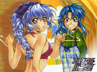 Anime couple mirror clock bikini - a mirror free wallpaper