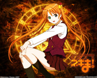 Girl long hair clock autumn - a floor free wallpaper