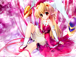 Girl pink dress sitting sword - a pink dress free wallpaper