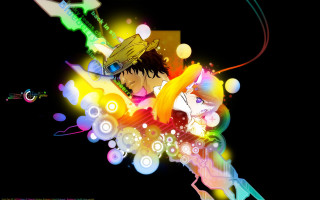 Guitar hat anime pattern planet - toyism free wallpaper