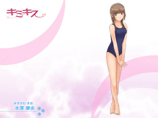 Woman bathing suit pink background - suit free wallpaper