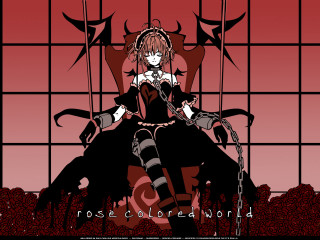 Alice prin gothic roses chain - visual free wallpaper