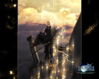 Woman sitting giant structure sword - sots art free wallpaper