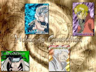 Anime group wood background generation - holography free wallpaper