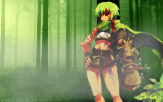 Green forest woman bamboo outdoors - a green forest free wallpaper