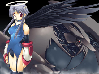 Woman sword giant bird demon - giant free wallpaper