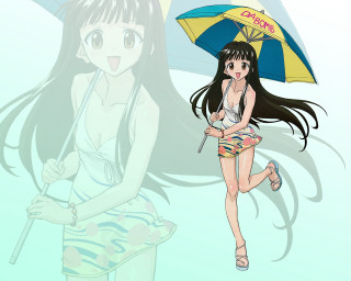 Girl umbrella purse long hair - long hair holding free wallpaper