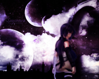 Gothic anime astronaut moon constellation - gothic free wallpaper