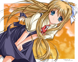 Girl long hair dress wind - the wind free wallpaper