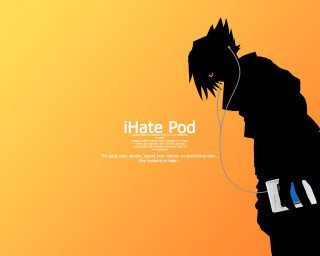 Man headphones yellow background silhouette - headphone free wallpaper