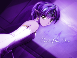 Anime girl purple hair white 3 - purple hair free wallpaper for desktop