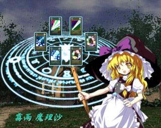 Alice woman purple hat broom - tarot card free wallpaper