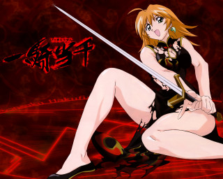 Woman blackdress sword kneeling redbackground - a black dress holding free wallpaper