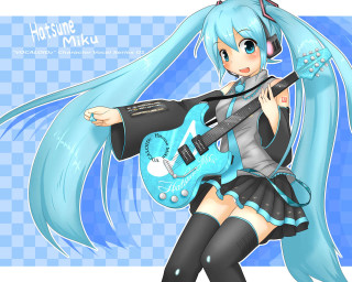 Alice prin girl blue guitar - a black jacket free wallpaper