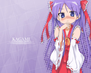 Anime girl purple hair red 2 - a red ribbon free wallpaper