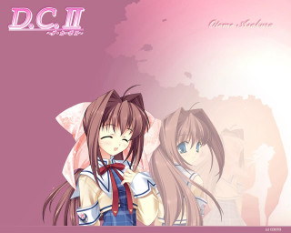 Anime girls long hair pink 3 - net art free wallpaper