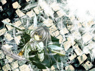 Girl sword green dress gothic - a sword free wallpaper for desktop